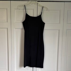 Black Spaghetti Strap Slip Dress